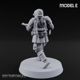 Weird War Japanese Ninja Riflemen E Miniature for Dungeons and Dragons, Pathfinder or other TTRPGs
