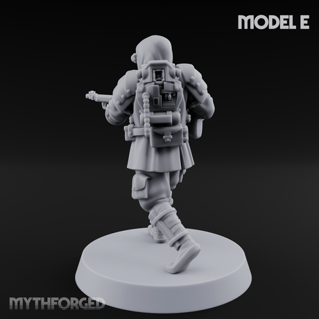 Weird War Japanese Ninja Riflemen E Miniature for Dungeons and Dragons, Pathfinder or other TTRPGs