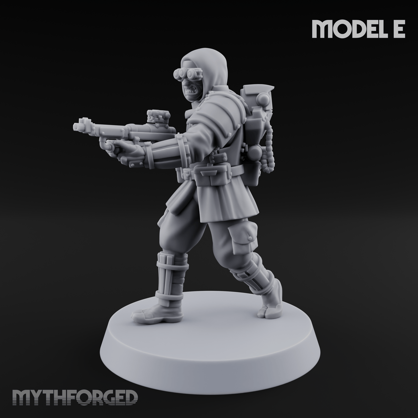 Weird War Japanese Ninja Riflemen E Miniature for Dungeons and Dragons, Pathfinder or other TTRPGs