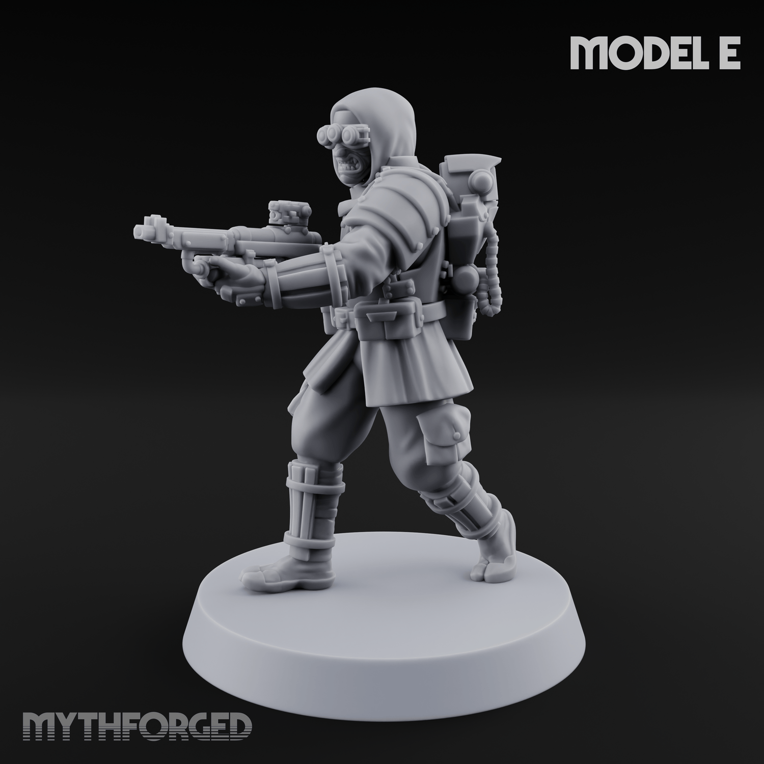 Weird War Japanese Ninja Riflemen E Miniature for Dungeons and Dragons, Pathfinder or other TTRPGs