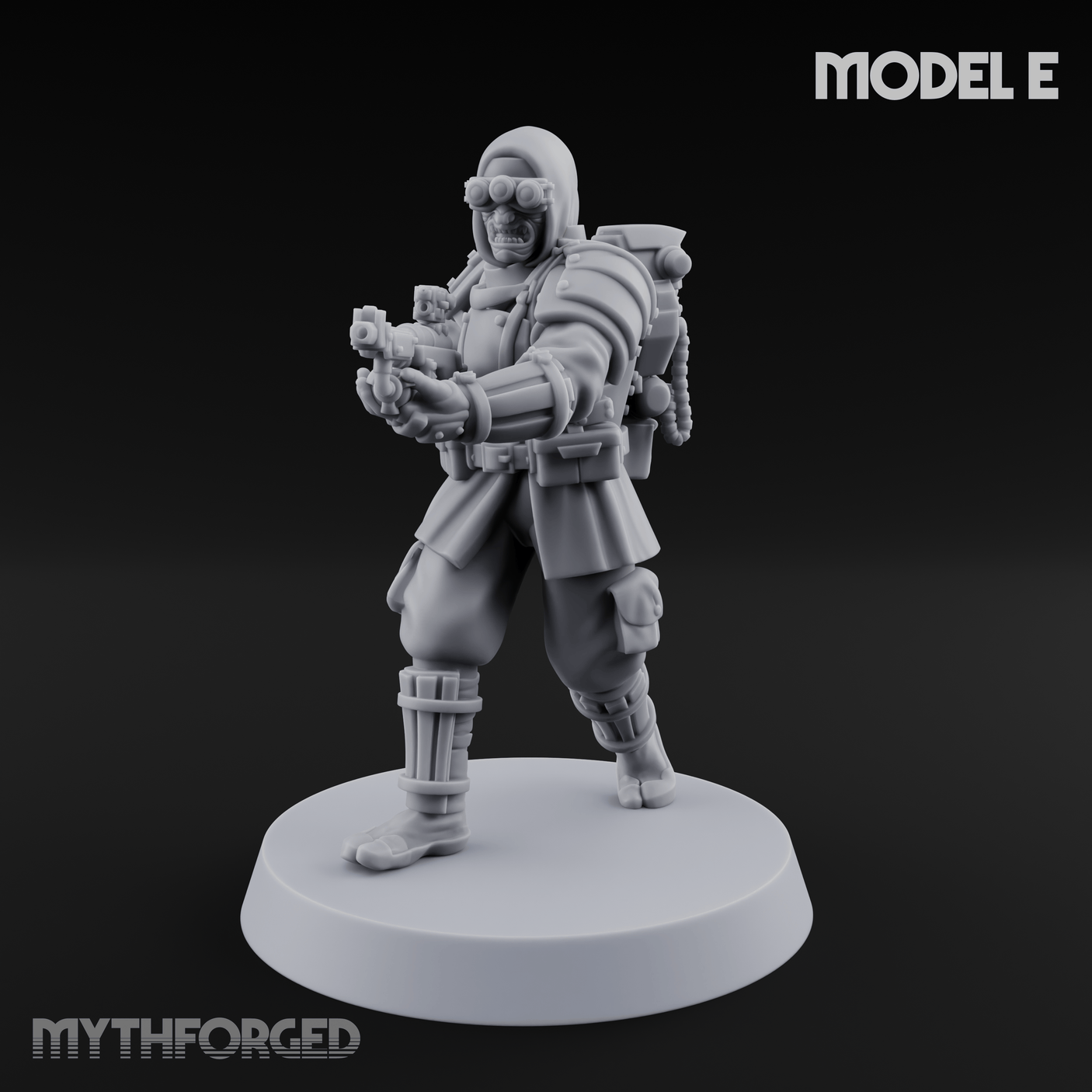 Weird War Japanese Ninja Riflemen E Miniature for Dungeons and Dragons, Pathfinder or other TTRPGs