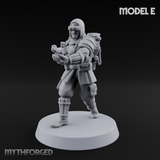 Weird War Japanese Ninja Riflemen E Miniature for Dungeons and Dragons, Pathfinder or other TTRPGs