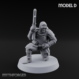 Weird War Japanese Ninja SMG Gunners D Miniature for Dungeons and Dragons, Pathfinder or other TTRPGs