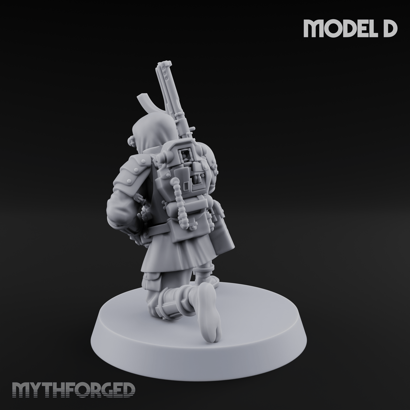 Weird War Japanese Ninja SMG Gunners D Miniature for Dungeons and Dragons, Pathfinder or other TTRPGs