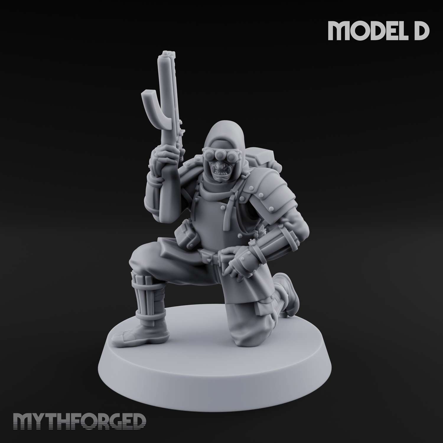 Weird War Japanese Ninja SMG Gunners D Miniature for Dungeons and Dragons, Pathfinder or other TTRPGs