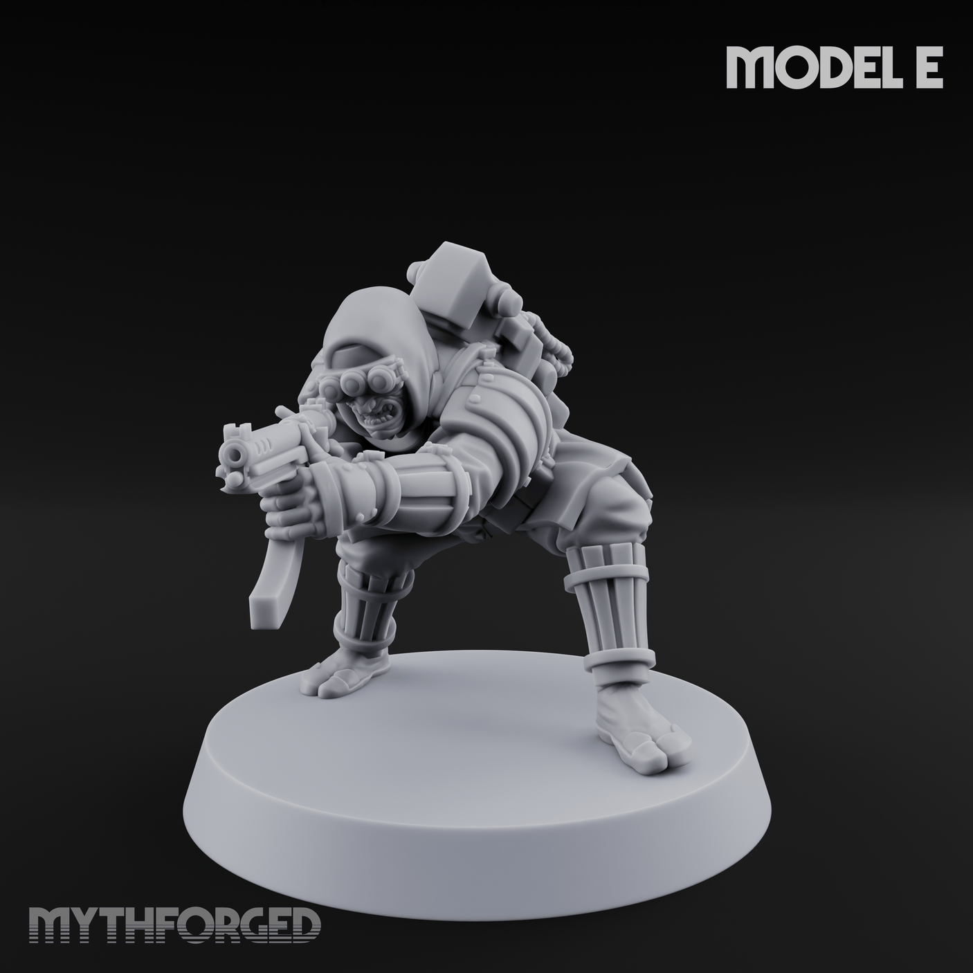 Weird War Japanese Ninja SMG Gunners E Miniature for Dungeons and Dragons, Pathfinder or other TTRPGs