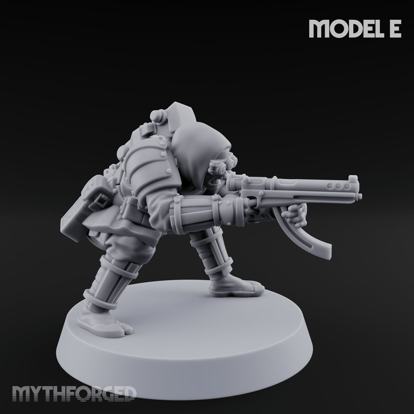 Weird War Japanese Ninja SMG Gunners E Miniature for Dungeons and Dragons, Pathfinder or other TTRPGs