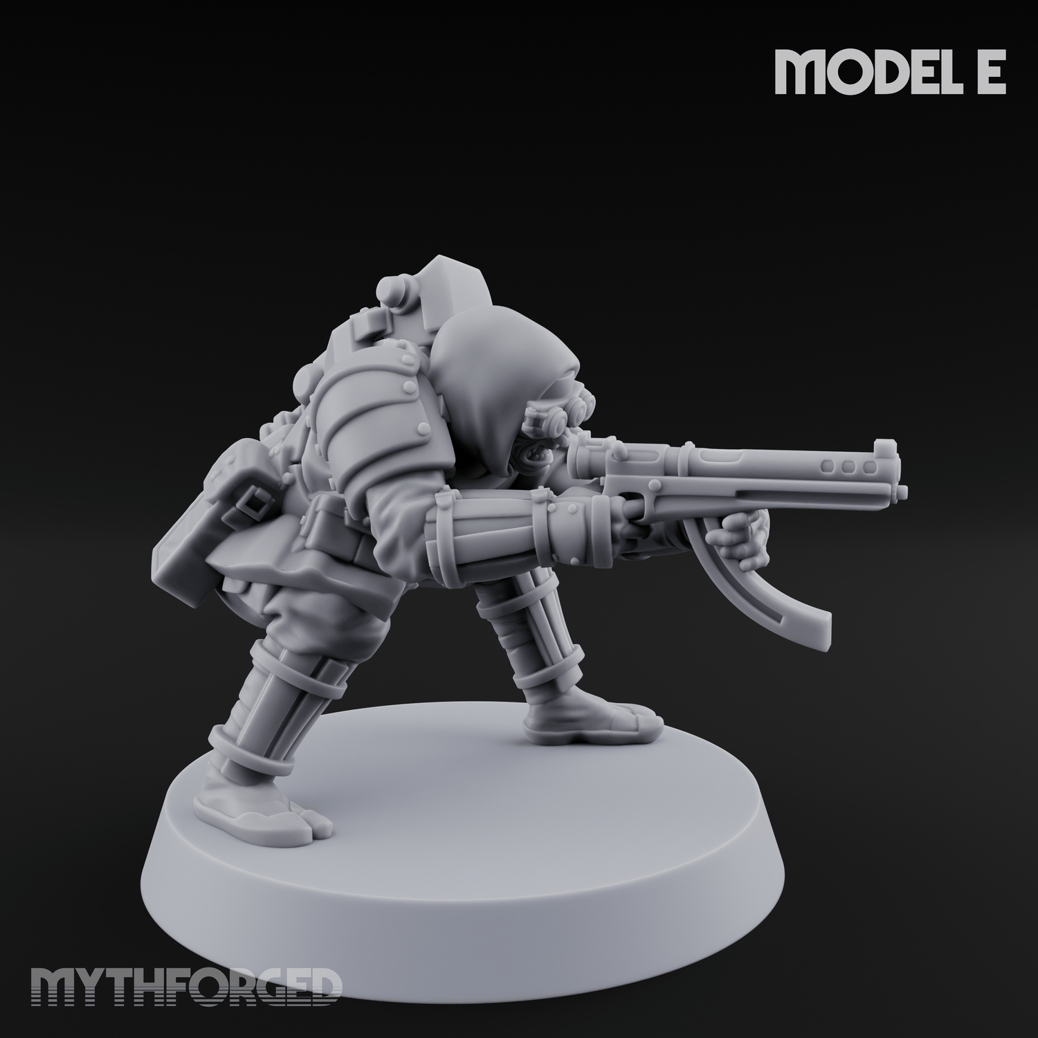 Weird War Japanese Ninja SMG Gunners E Miniature for Dungeons and Dragons, Pathfinder or other TTRPGs