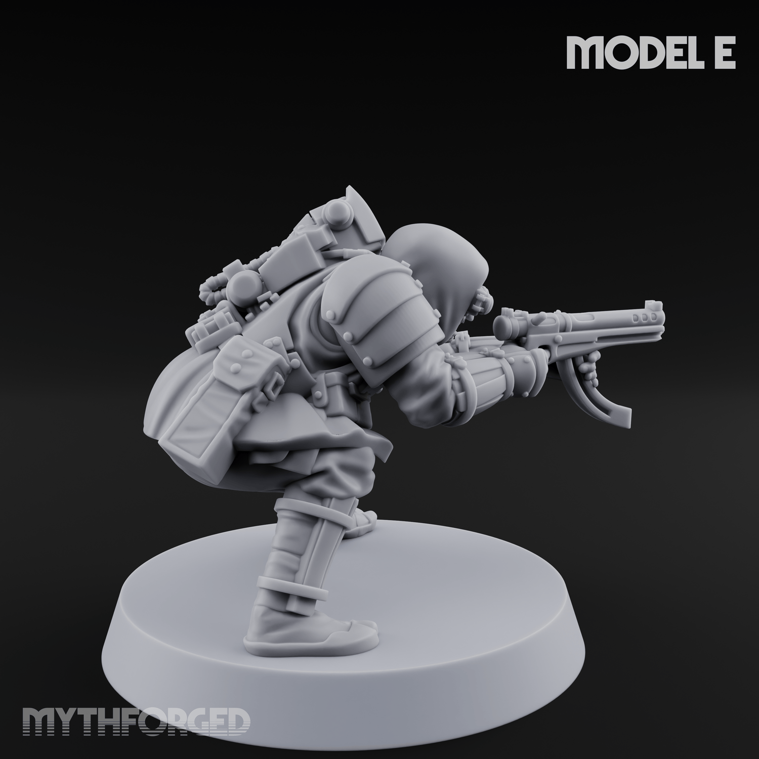 Weird War Japanese Ninja SMG Gunners E Miniature for Dungeons and Dragons, Pathfinder or other TTRPGs