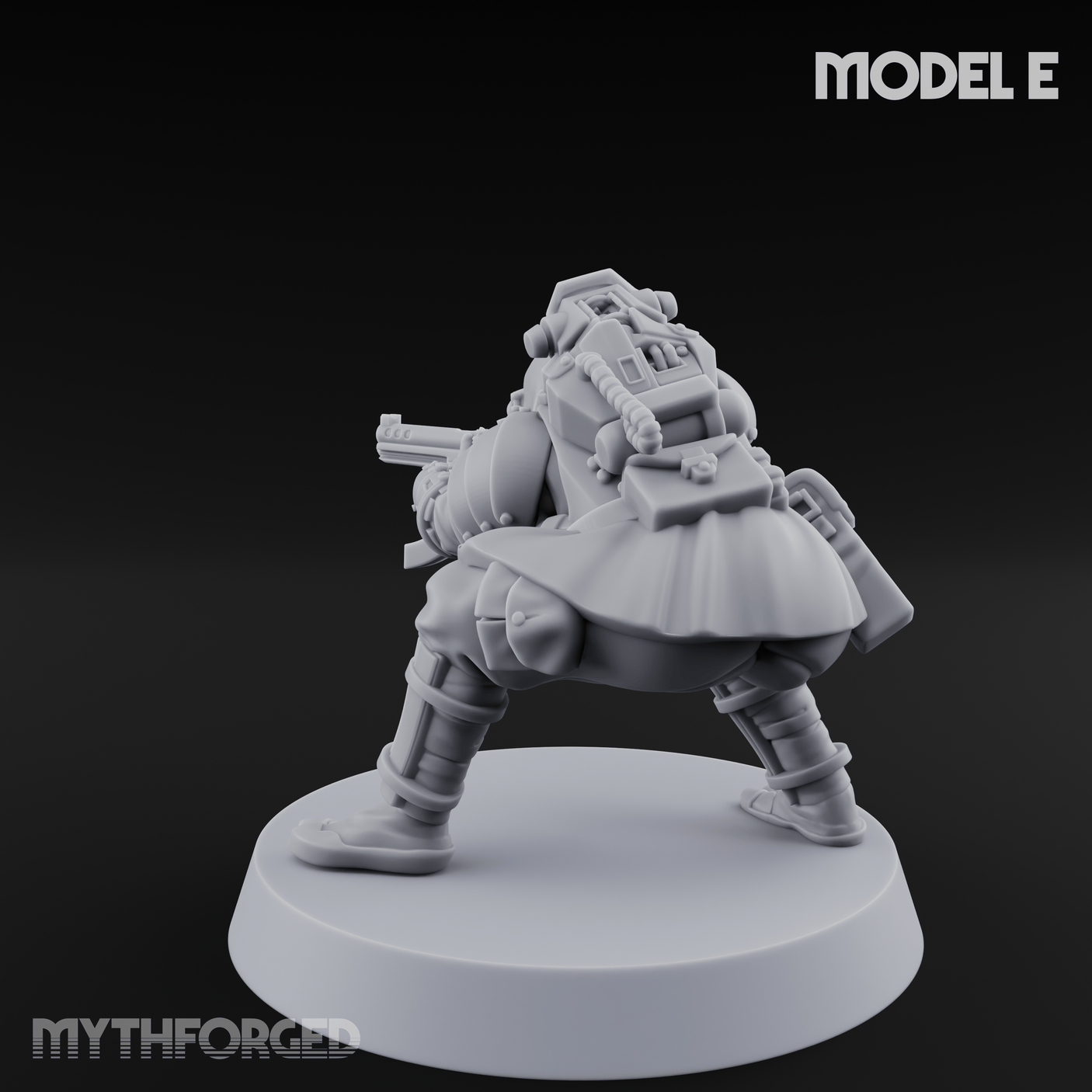 Weird War Japanese Ninja SMG Gunners E Miniature for Dungeons and Dragons, Pathfinder or other TTRPGs