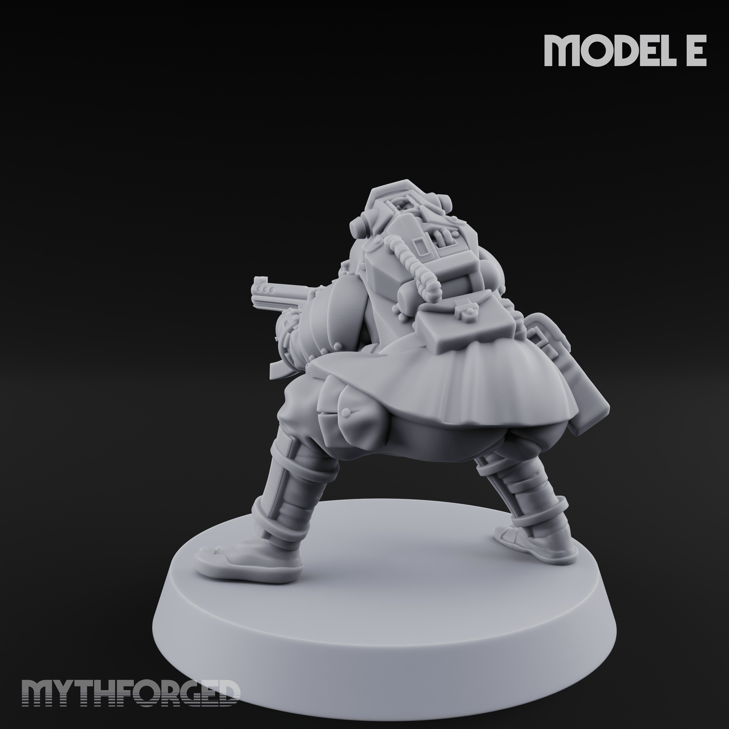 Weird War Japanese Ninja SMG Gunners E Miniature for Dungeons and Dragons, Pathfinder or other TTRPGs