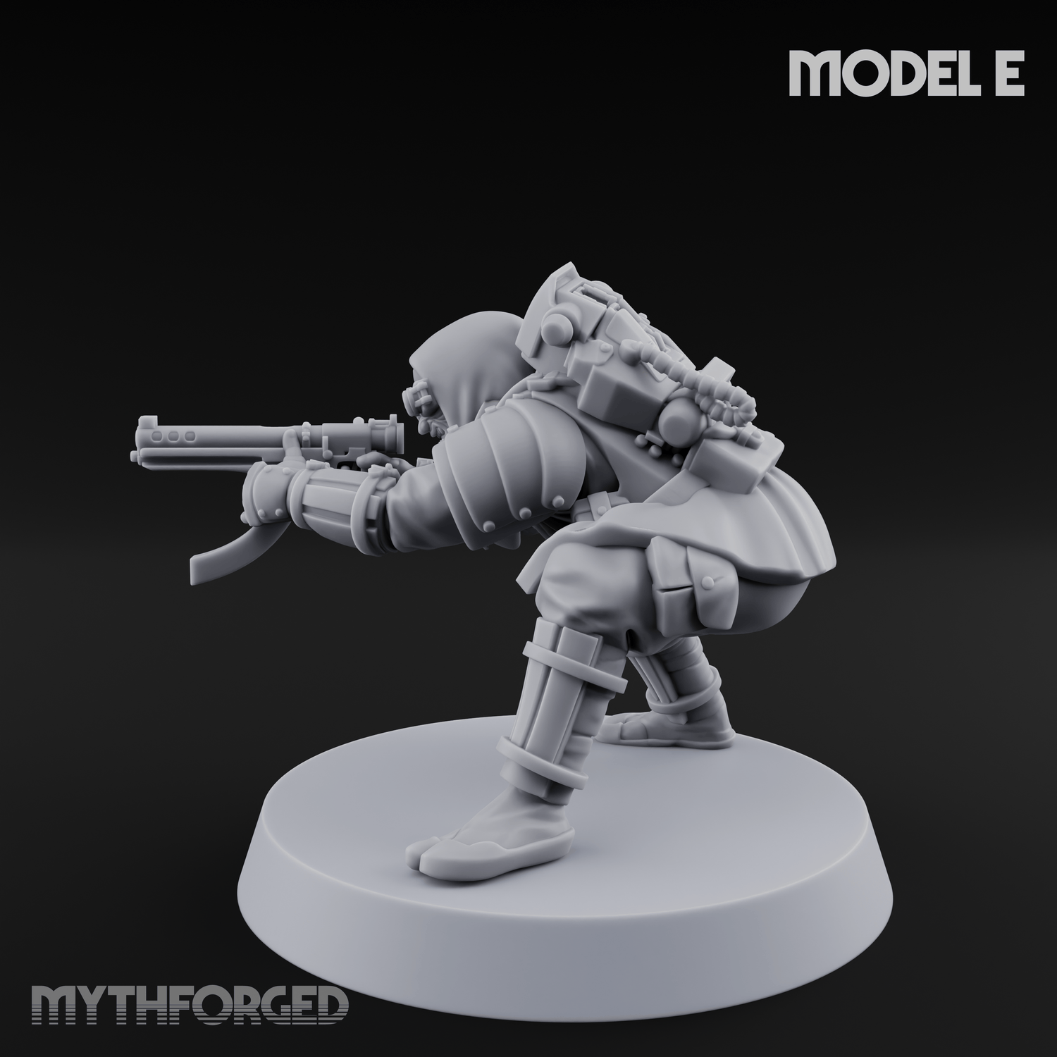 Weird War Japanese Ninja SMG Gunners E Miniature for Dungeons and Dragons, Pathfinder or other TTRPGs