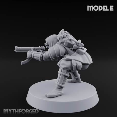 Weird War Japanese Ninja SMG Gunners E Miniature for Dungeons and Dragons, Pathfinder or other TTRPGs