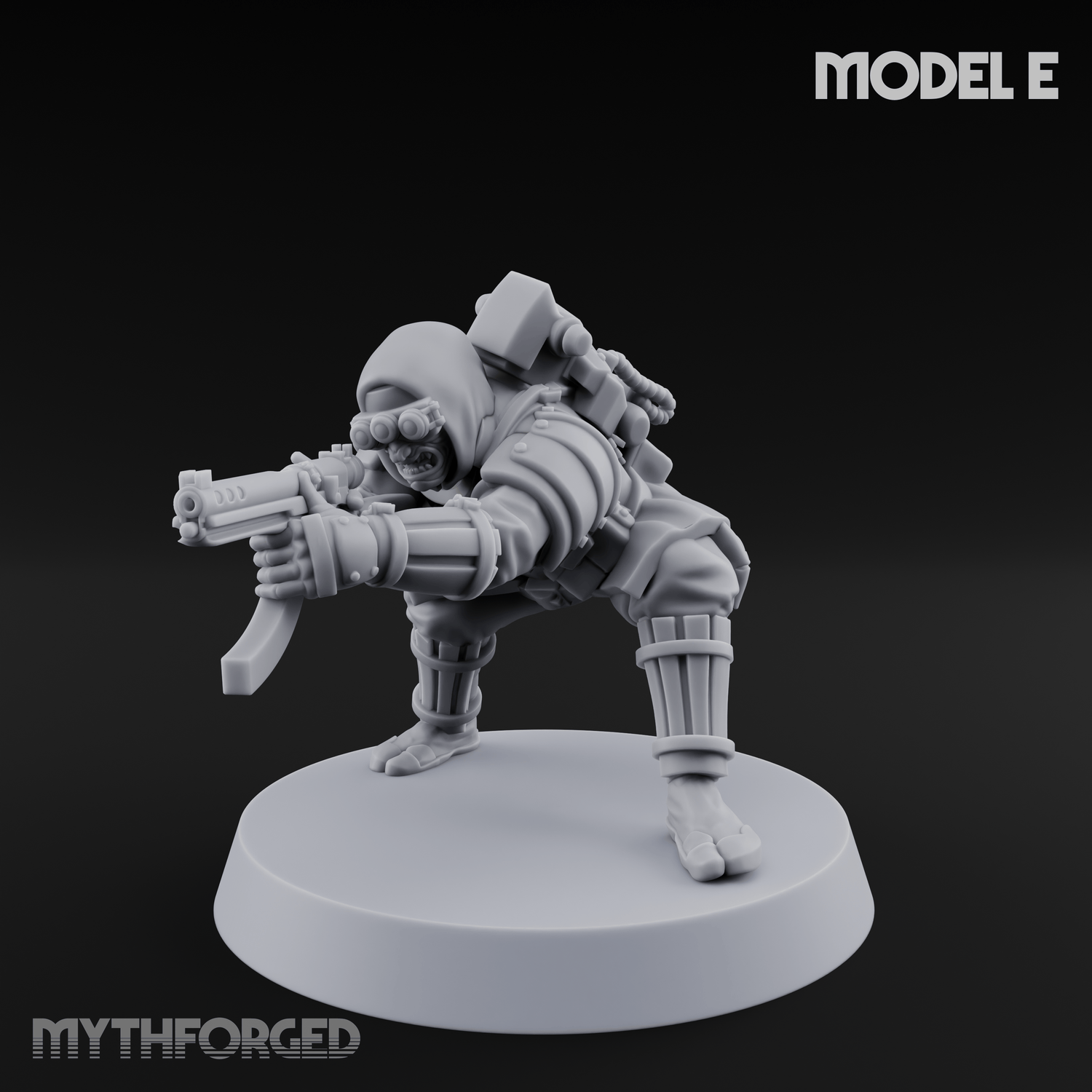 Weird War Japanese Ninja SMG Gunners E Miniature for Dungeons and Dragons, Pathfinder or other TTRPGs