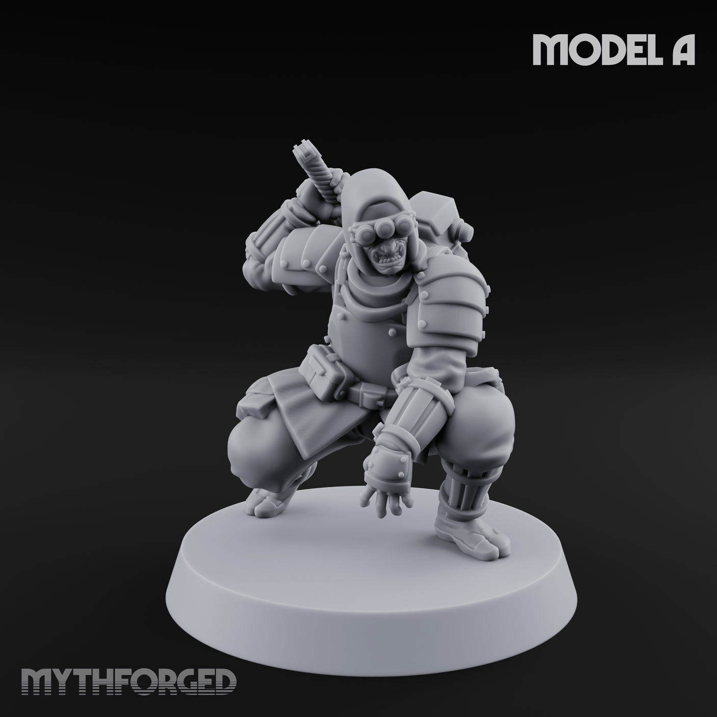 Weird War Japanese Ninja Soldiers A Miniature for Dungeons and Dragons, Pathfinder or other TTRPGs