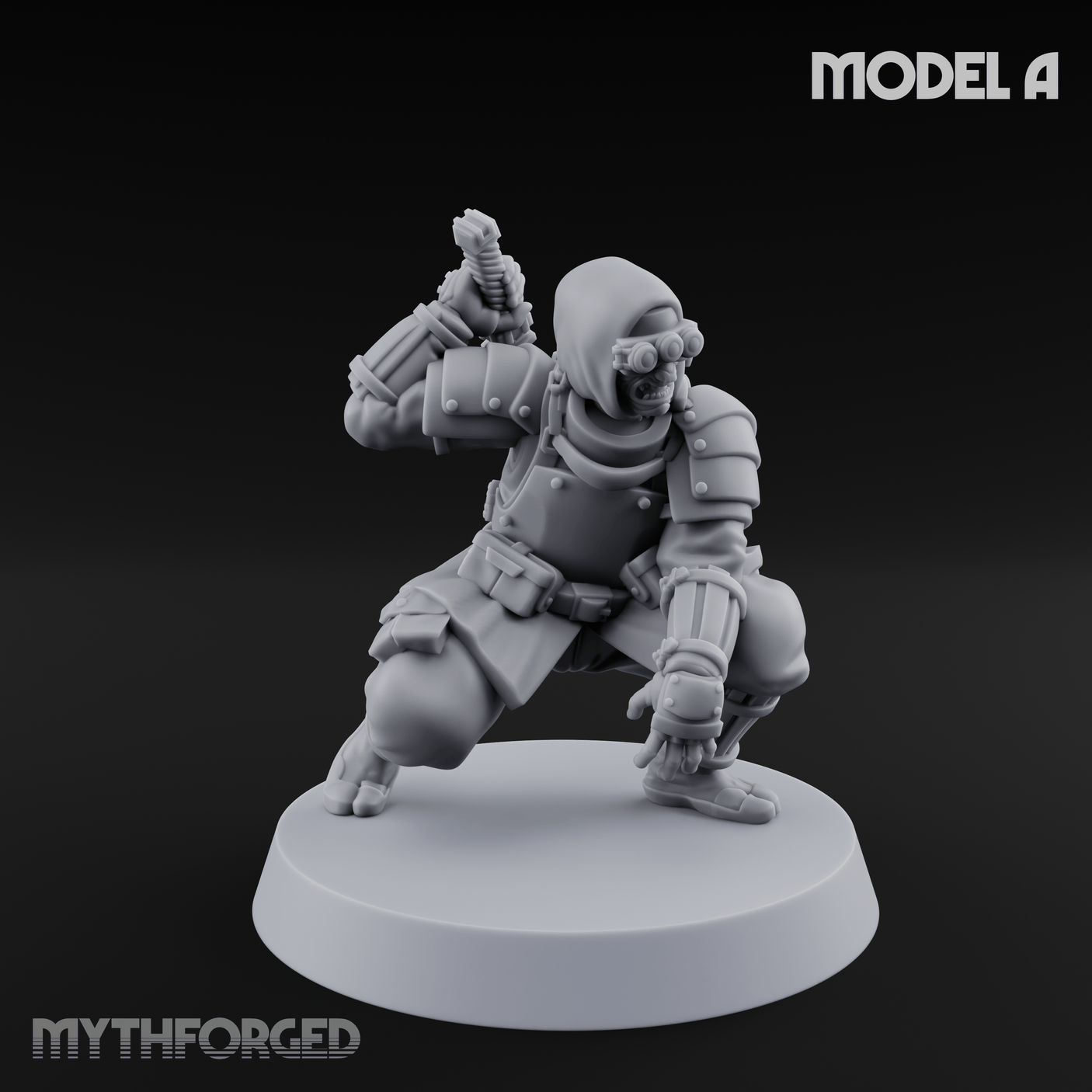 Weird War Japanese Ninja Soldiers Miniature for Dungeons and Dragons, Pathfinder or other TTRPGs