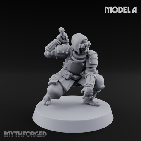 Weird War Japanese Ninja Soldiers Miniature for Dungeons and Dragons, Pathfinder or other TTRPGs