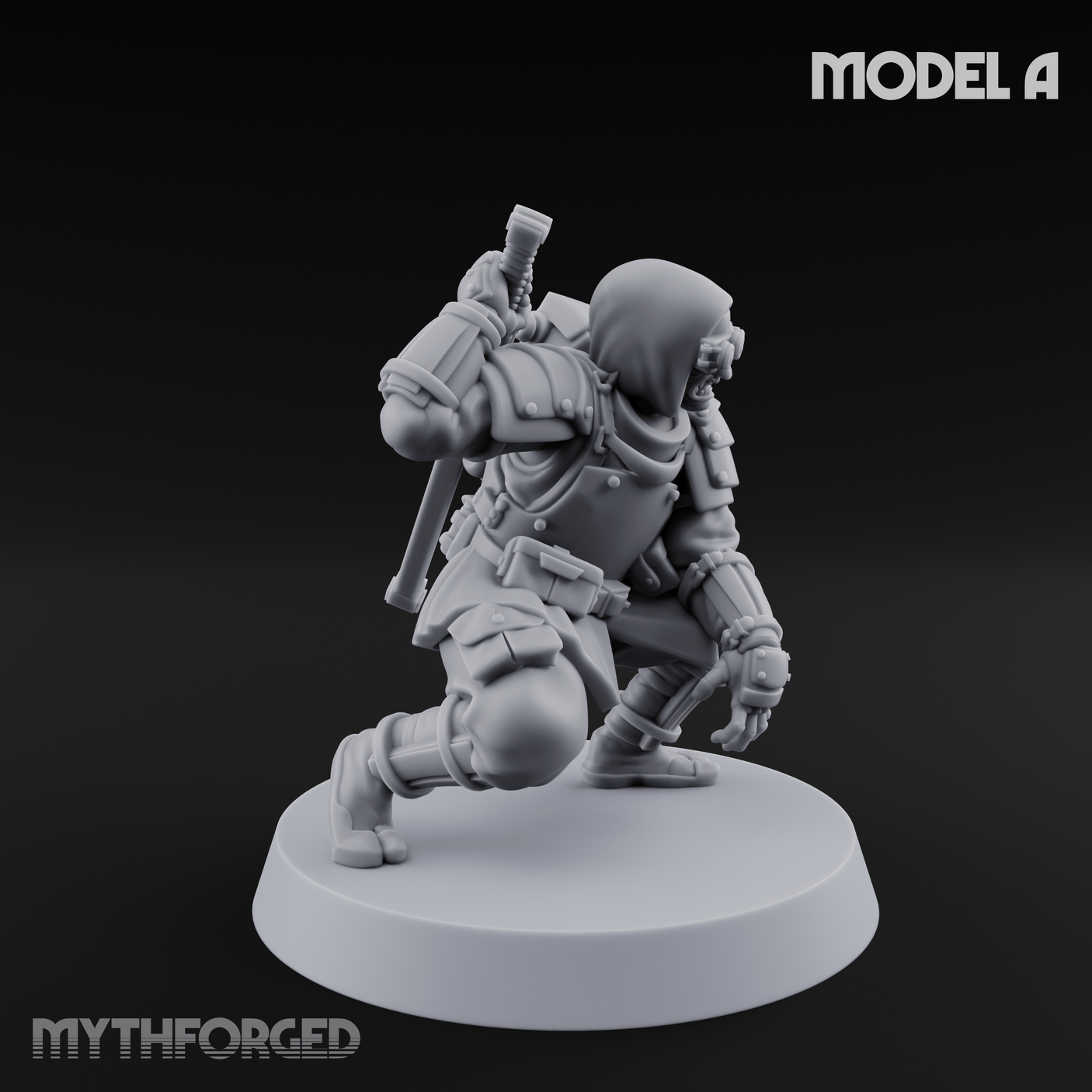 Weird War Japanese Ninja Soldiers A Miniature for Dungeons and Dragons, Pathfinder or other TTRPGs