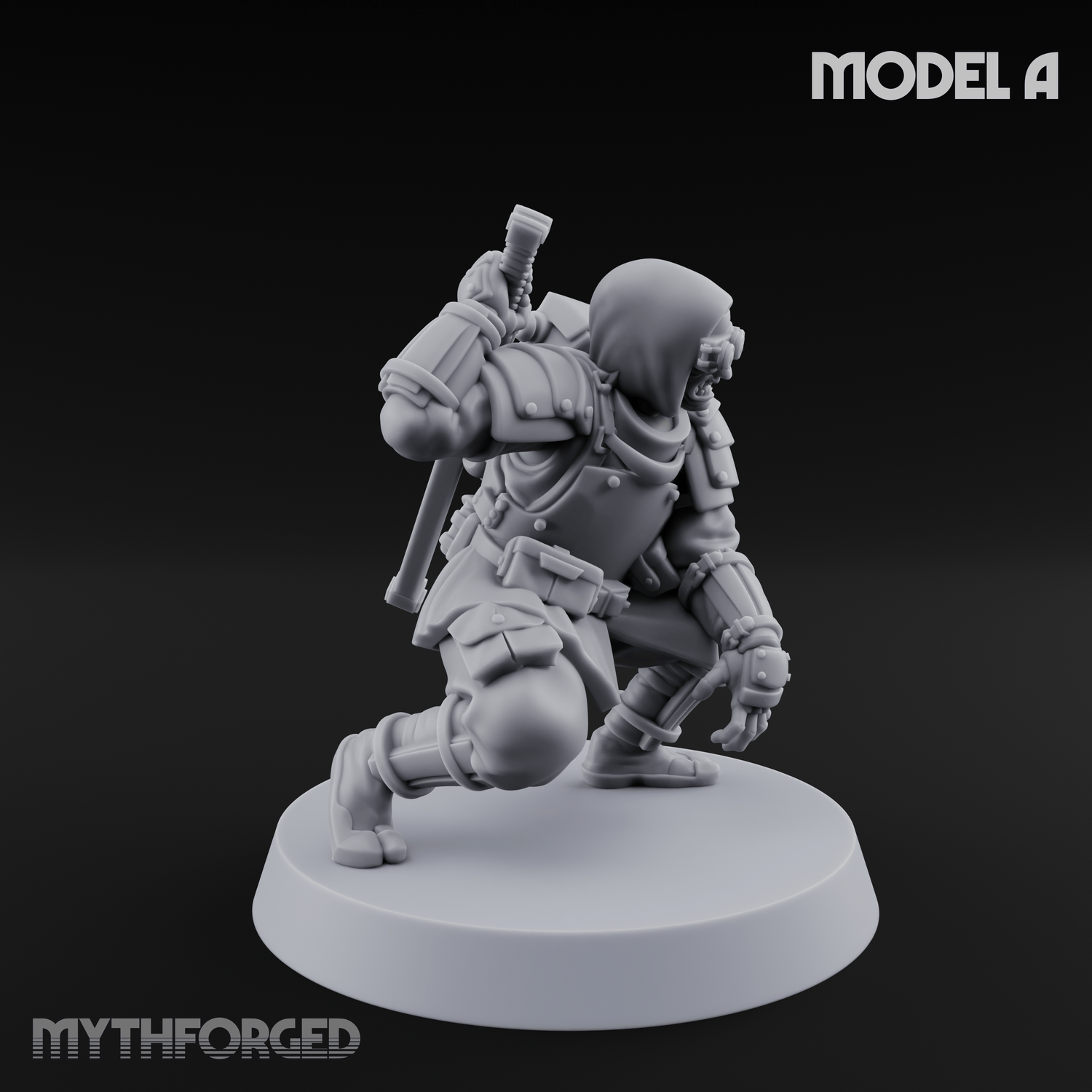 Weird War Japanese Ninja Soldiers A Miniature for Dungeons and Dragons, Pathfinder or other TTRPGs