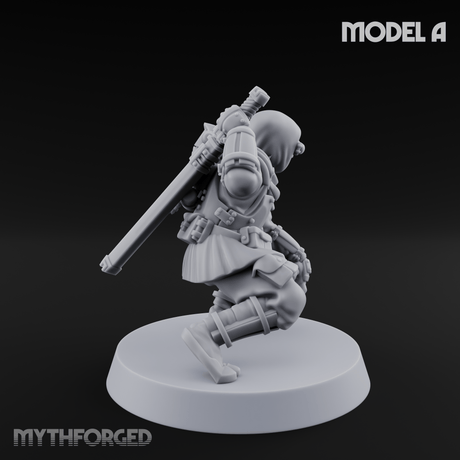 Weird War Japanese Ninja Soldiers A Miniature for Dungeons and Dragons, Pathfinder or other TTRPGs