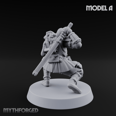 Weird War Japanese Ninja Soldiers A Miniature for Dungeons and Dragons, Pathfinder or other TTRPGs