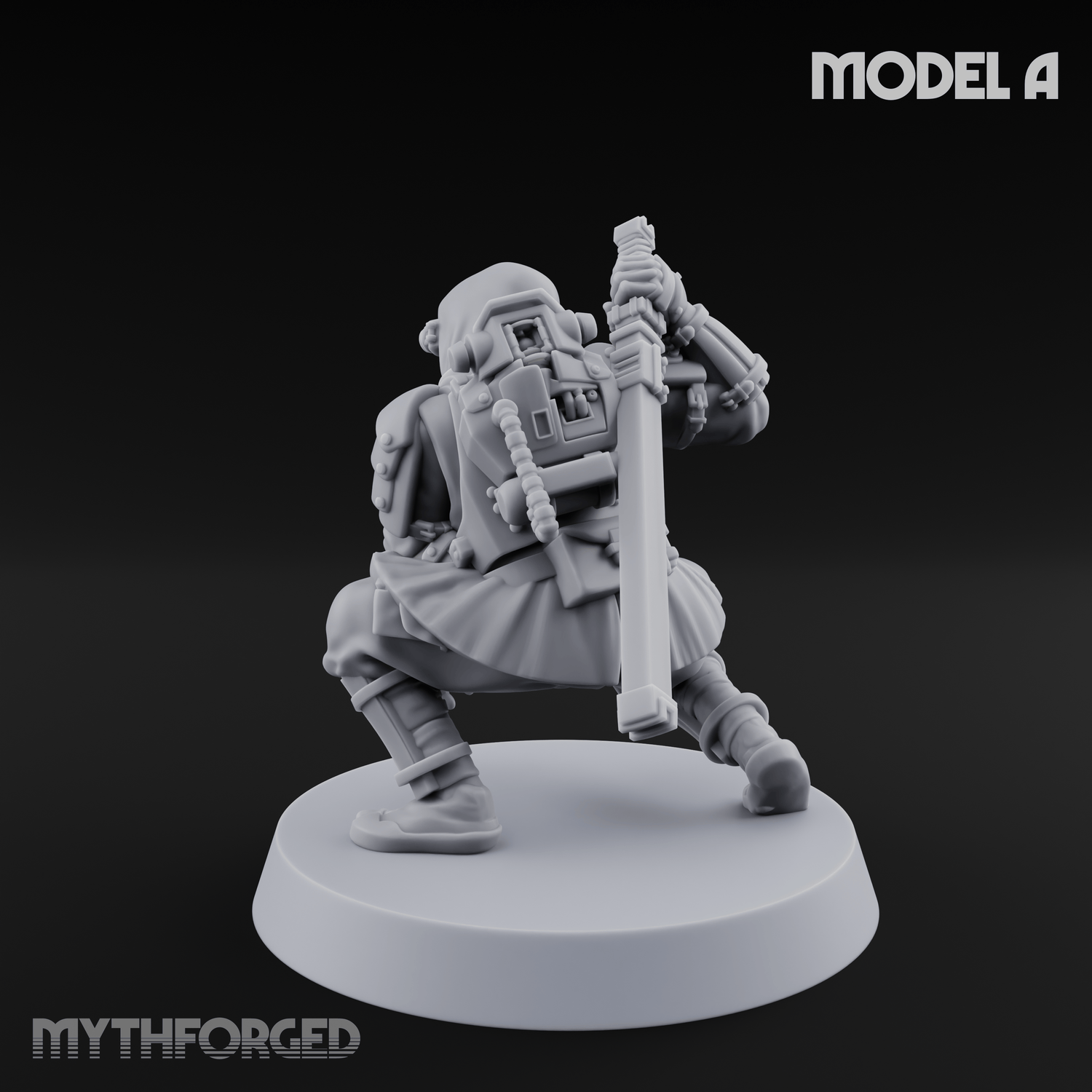 Weird War Japanese Ninja Soldiers A Miniature for Dungeons and Dragons, Pathfinder or other TTRPGs