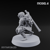 Weird War Japanese Ninja Soldiers A Miniature for Dungeons and Dragons, Pathfinder or other TTRPGs