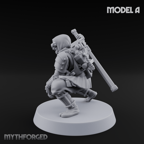 Weird War Japanese Ninja Soldiers A Miniature for Dungeons and Dragons, Pathfinder or other TTRPGs