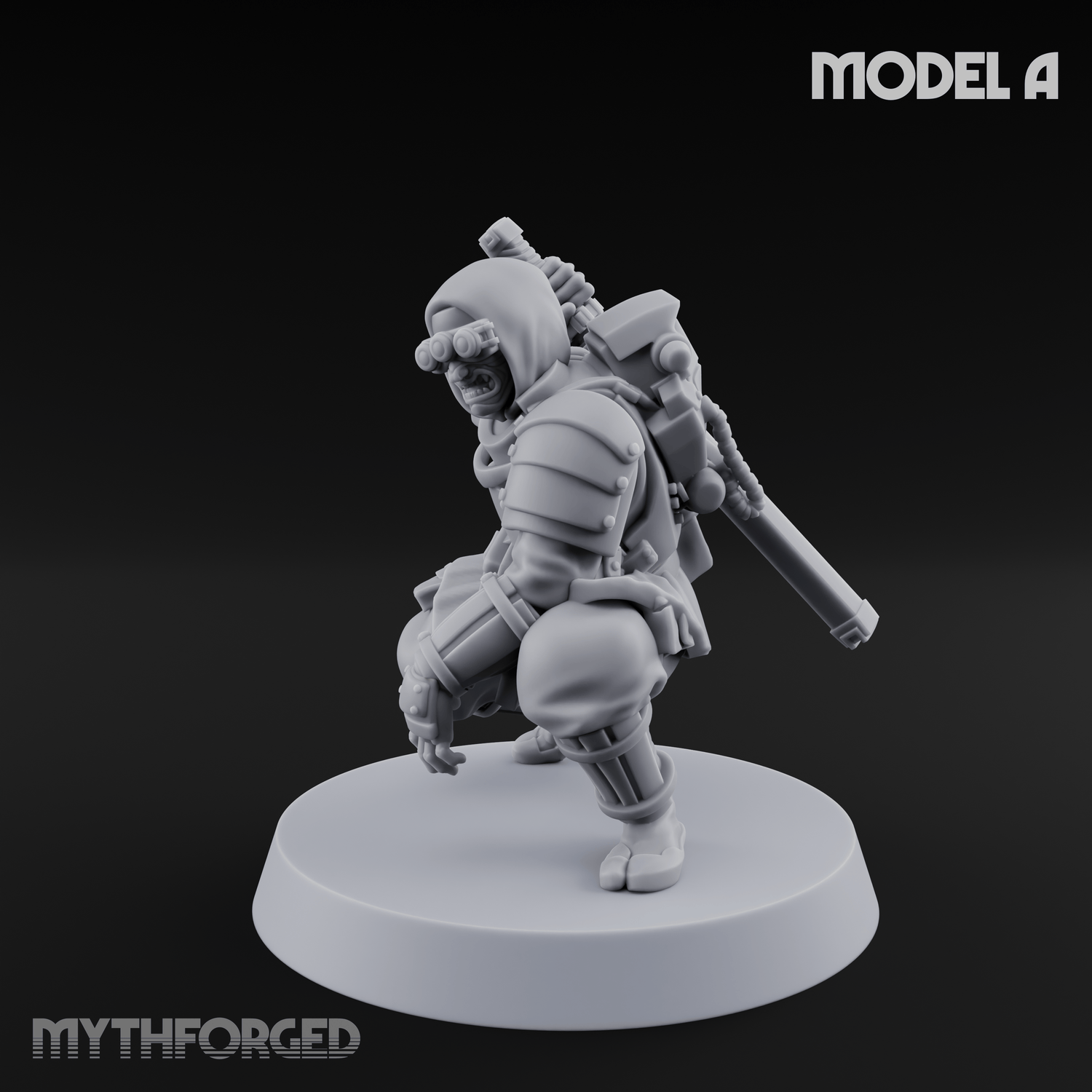 Weird War Japanese Ninja Soldiers A Miniature for Dungeons and Dragons, Pathfinder or other TTRPGs