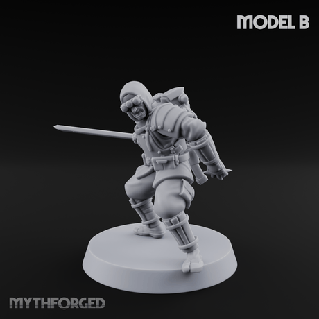 Weird War Japanese Ninja Soldiers B Miniature for Dungeons and Dragons, Pathfinder or other TTRPGs