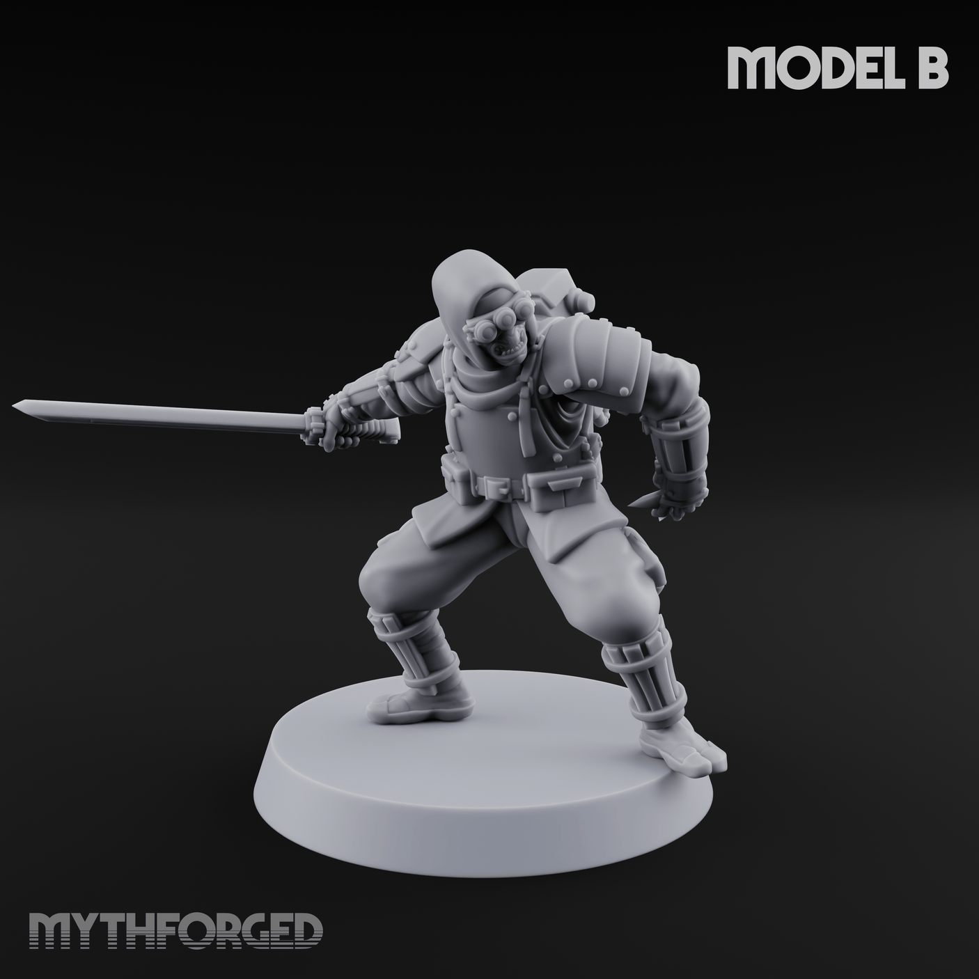 Weird War Japanese Ninja Soldiers Miniature for Dungeons and Dragons, Pathfinder or other TTRPGs