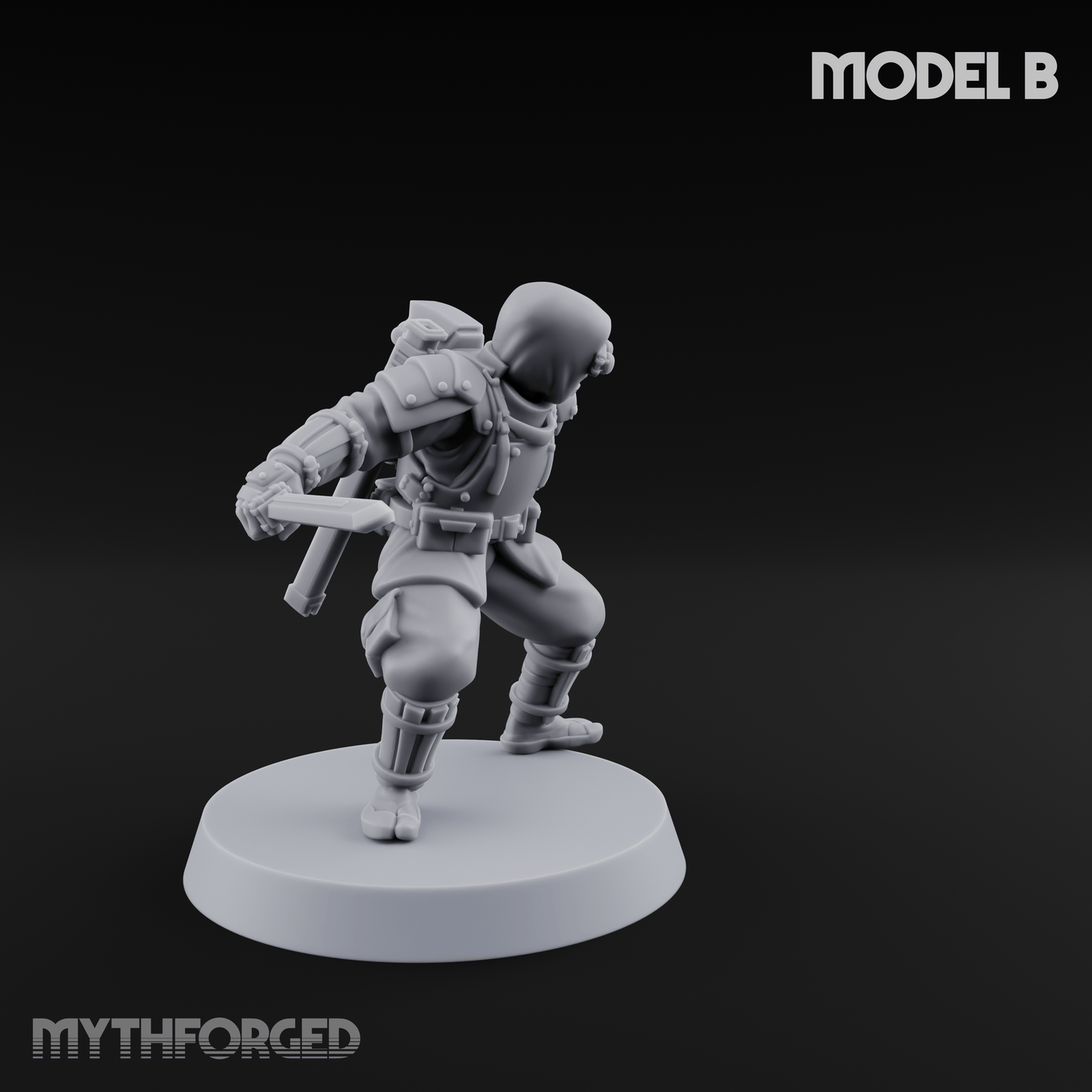 Weird War Japanese Ninja Soldiers B Miniature for Dungeons and Dragons, Pathfinder or other TTRPGs