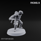 Weird War Japanese Ninja Soldiers B Miniature for Dungeons and Dragons, Pathfinder or other TTRPGs