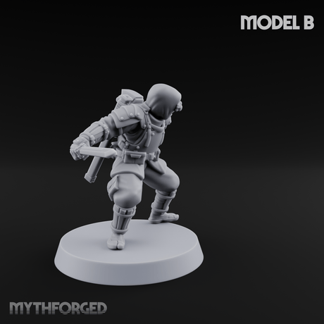 Weird War Japanese Ninja Soldiers B Miniature for Dungeons and Dragons, Pathfinder or other TTRPGs