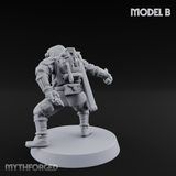 Weird War Japanese Ninja Soldiers B Miniature for Dungeons and Dragons, Pathfinder or other TTRPGs