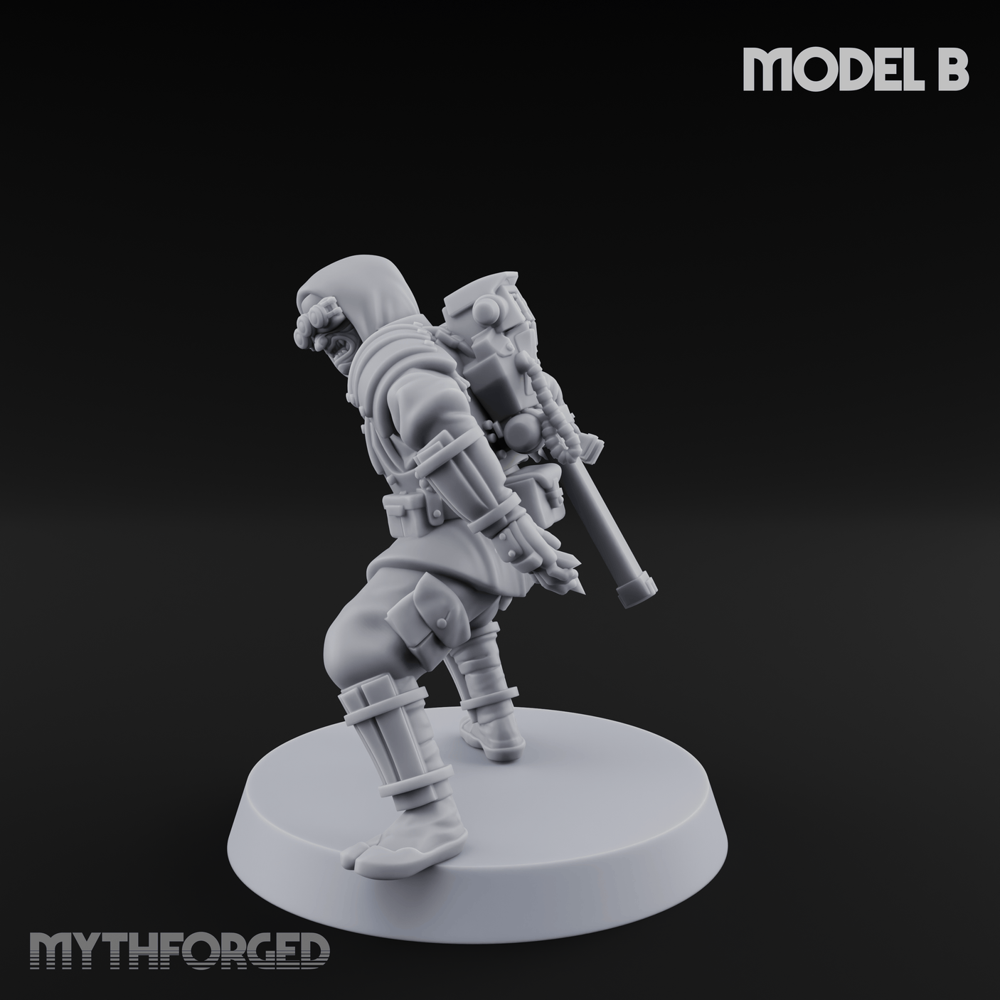 Weird War Japanese Ninja Soldiers B Miniature for Dungeons and Dragons, Pathfinder or other TTRPGs