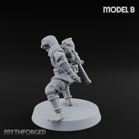 Weird War Japanese Ninja Soldiers B Miniature for Dungeons and Dragons, Pathfinder or other TTRPGs