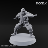 Weird War Japanese Ninja Soldiers Miniature for Dungeons and Dragons, Pathfinder or other TTRPGs