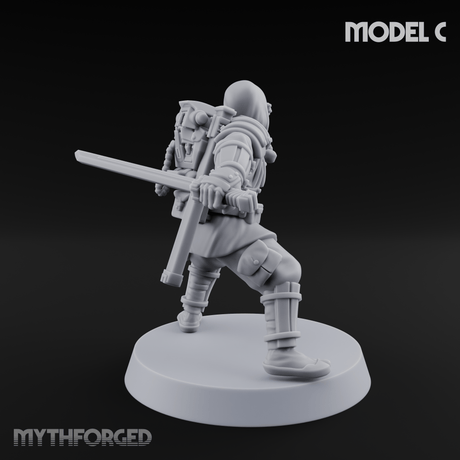 Weird War Japanese Ninja Soldiers C Miniature for Dungeons and Dragons, Pathfinder or other TTRPGs