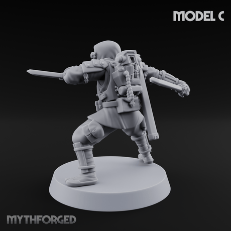 Weird War Japanese Ninja Soldiers C Miniature for Dungeons and Dragons, Pathfinder or other TTRPGs