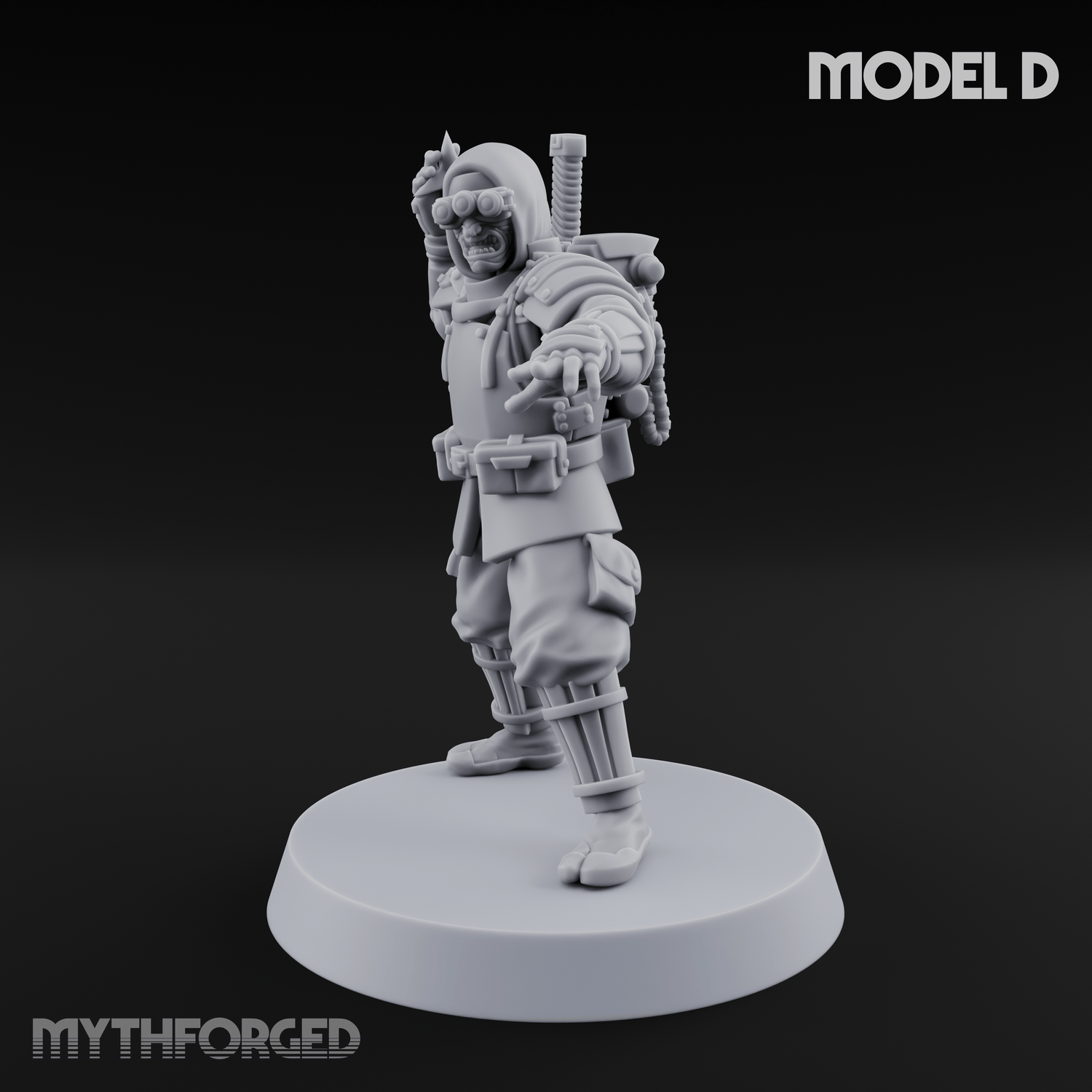 Weird War Japanese Ninja Soldiers D Miniature for Dungeons and Dragons, Pathfinder or other TTRPGs