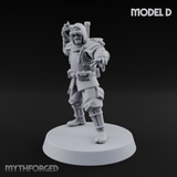 Weird War Japanese Ninja Soldiers Miniature for Dungeons and Dragons, Pathfinder or other TTRPGs
