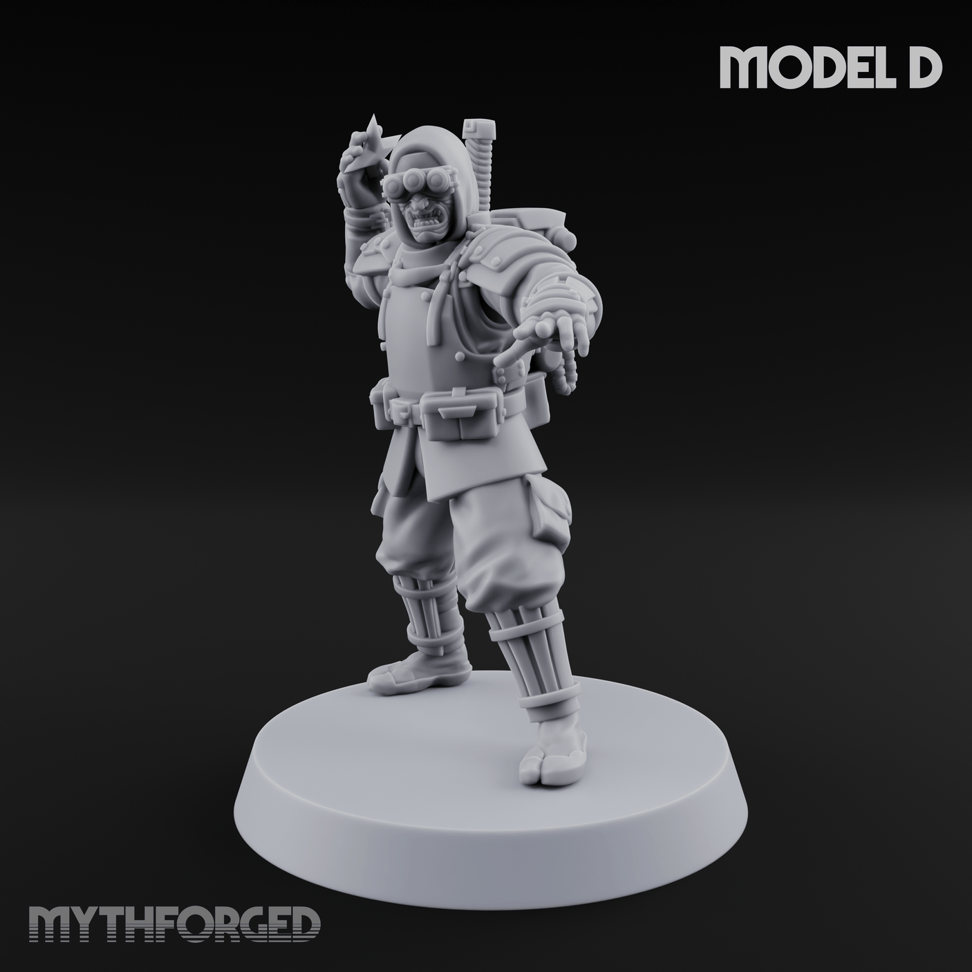 Weird War Japanese Ninja Soldiers D Miniature for Dungeons and Dragons, Pathfinder or other TTRPGs