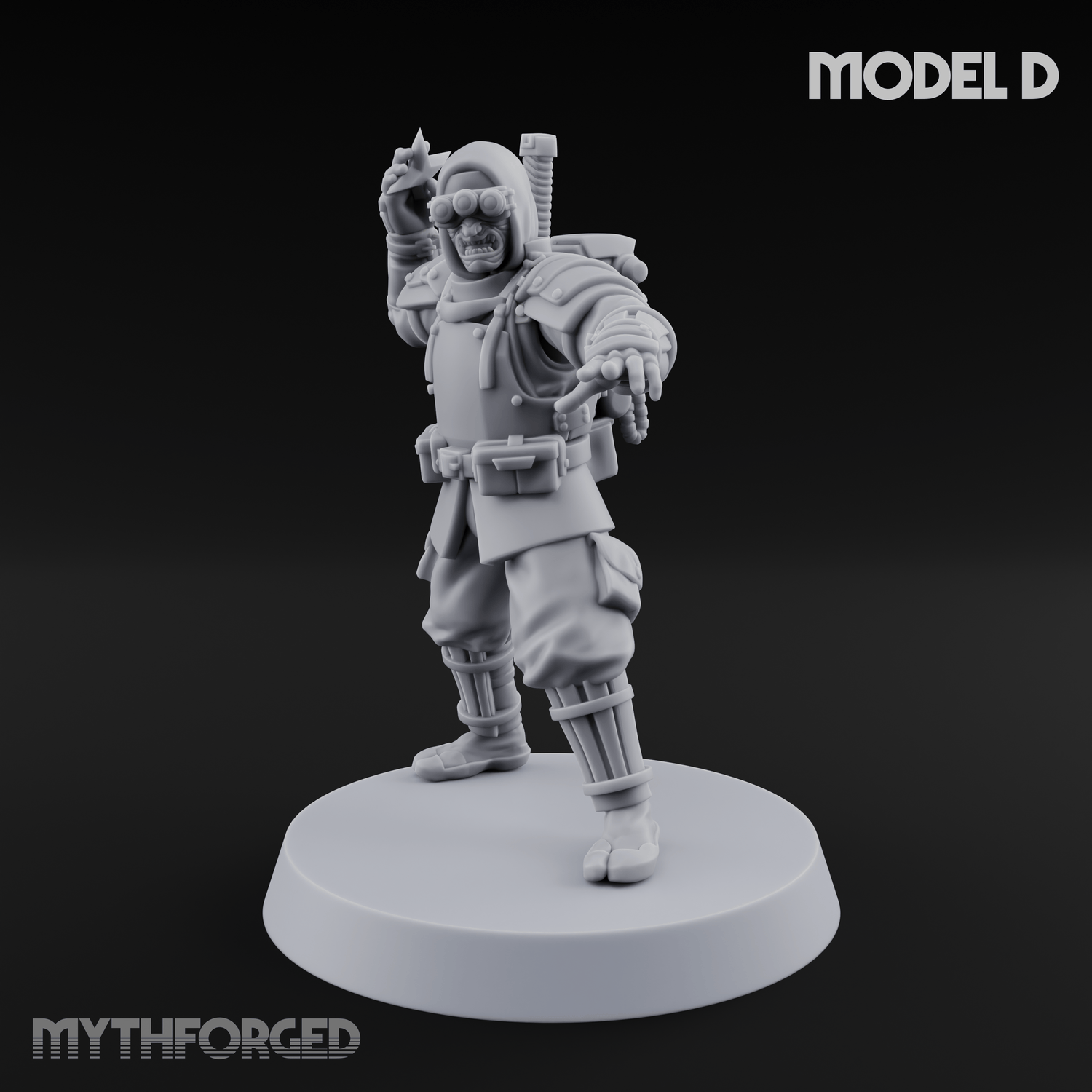 Weird War Japanese Ninja Soldiers D Miniature for Dungeons and Dragons, Pathfinder or other TTRPGs