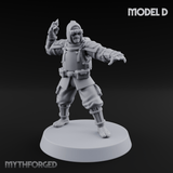 Weird War Japanese Ninja Soldiers Miniature for Dungeons and Dragons, Pathfinder or other TTRPGs