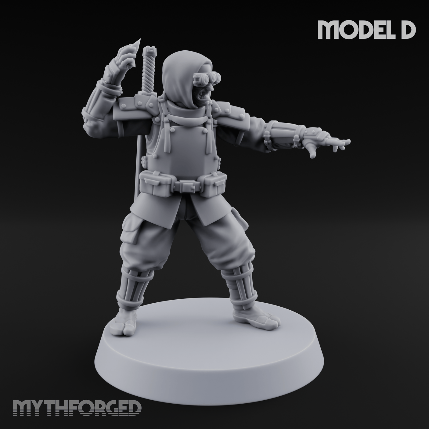 Weird War Japanese Ninja Soldiers D Miniature for Dungeons and Dragons, Pathfinder or other TTRPGs