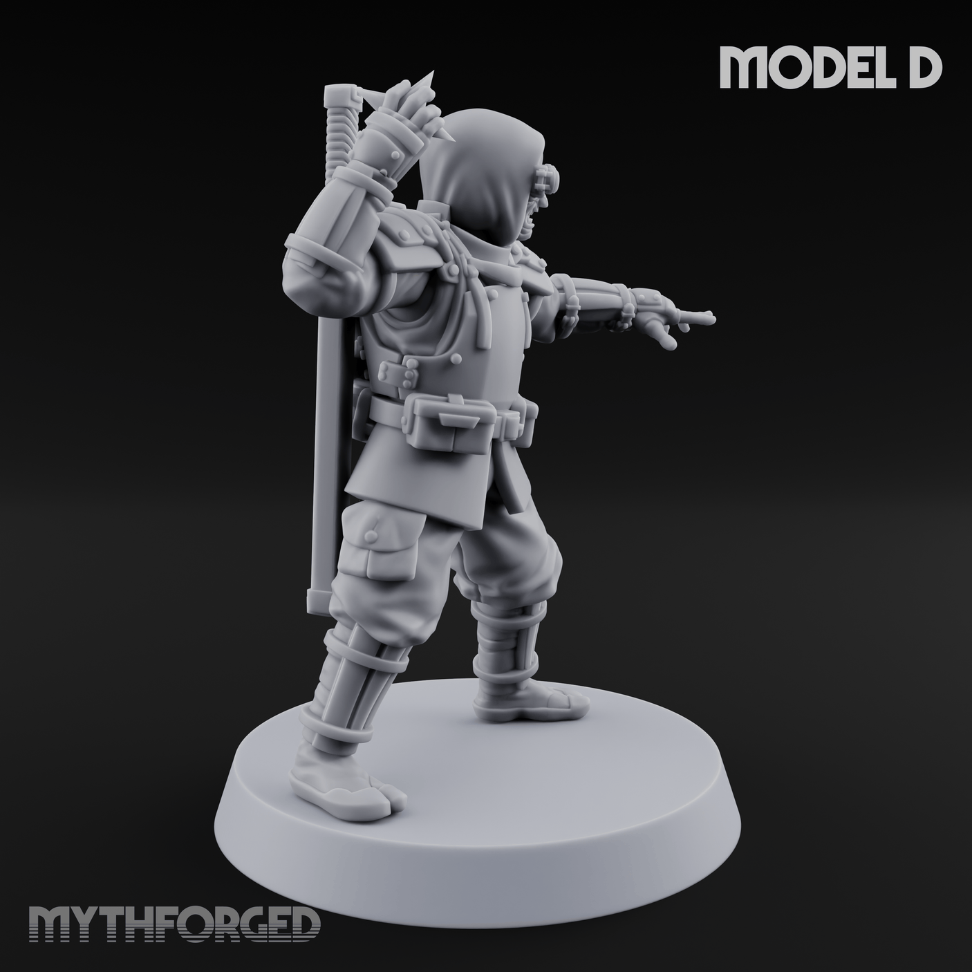 Weird War Japanese Ninja Soldiers D Miniature for Dungeons and Dragons, Pathfinder or other TTRPGs
