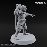 Weird War Japanese Ninja Soldiers D Miniature for Dungeons and Dragons, Pathfinder or other TTRPGs