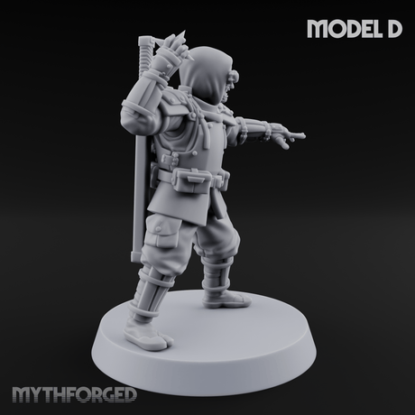 Weird War Japanese Ninja Soldiers D Miniature for Dungeons and Dragons, Pathfinder or other TTRPGs