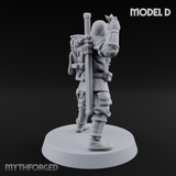 Weird War Japanese Ninja Soldiers D Miniature for Dungeons and Dragons, Pathfinder or other TTRPGs